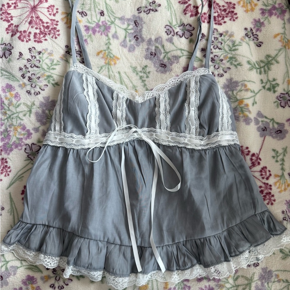 Edikted Lace Trim Babydoll Camisole